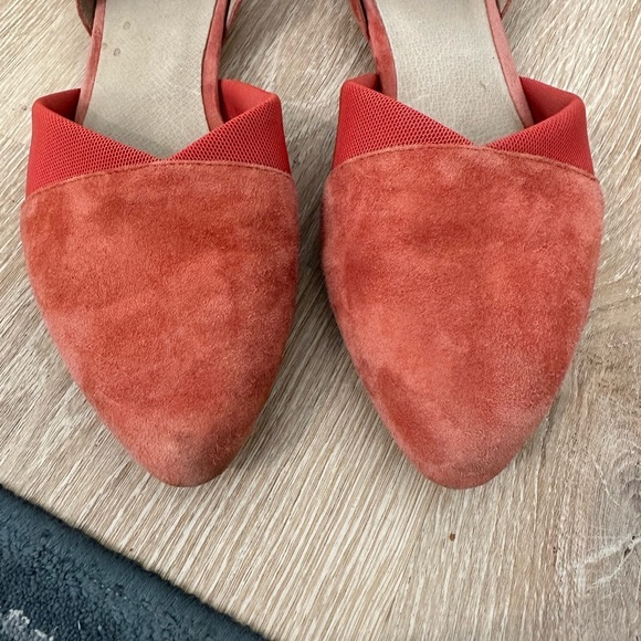 Eileen Fisher Asha-Su Suede Pink Flats in Spice, size 8 - Picture 3 of 10